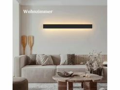 NETTLIFE , lámpara de pared LED para exteriores, 100 cm, , 3000K, IP65, larga, 26W, de villa, en acrílico, para casa, pared, jardines.