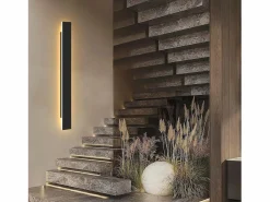 NETTLIFE , lámpara de pared LED para exteriores, 100 cm, , 3000K, IP65, larga, 26W, de villa, en acrílico, para casa, pared, jardines.