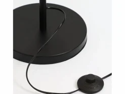 Sale NETTLIFE Lámpara de pie moderna para sala de estar - de tela con casquillo E27 Máx. Diseño Estrella Dorada Negra 40W Pantalla 144cm Negro
