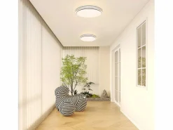 New NETTLIFE Lámpara de Techo LED Dormitorio - Diámetro 27 cm Lámpara de Cielo Estrellado Lámpara Blanca cálida de 12 W Lámpara Redonda Moderna para Blanco