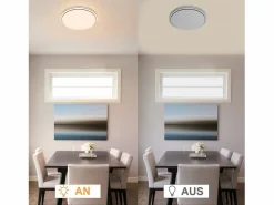 New NETTLIFE Lámpara de Techo LED Dormitorio - Diámetro 27 cm Lámpara de Cielo Estrellado Lámpara Blanca cálida de 12 W Lámpara Redonda Moderna para Blanco