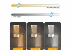 Hot Lámpara de Techo LED Metal 48W 80CM Lámpara de Salón Moderna Regulable con Diseño Rectangular para Dormitorio Infantil Plafón