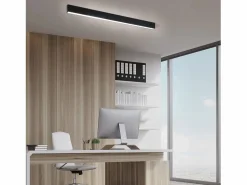 Online NETTLIFE Lámpara de Techo LED - Lámpara de Negra de 25 W Panel de lámpara Regulable de 80 cm de Largo con Control Remoto Moderno para de Dormitorio Negro