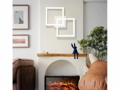 NETTLIFE Lámpara de Techo LED Geométrica de 24W, Iluminación de Techo para Salón y Dormitorio