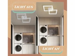 NETTLIFE Lámpara de Techo LED Geométrica de 24W, Iluminación de Techo para Salón y Dormitorio