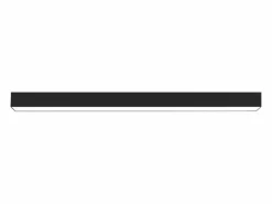 New Luz de Techo LED Negra Moderna 107 CM de Largo Regulable con Control Remoto Lámpara de Escritorio Panel de 32 W para Dormitorio Plafón