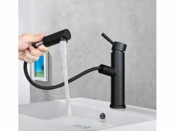 NETTLIFE Mezclador de lavabo Mezclador de agua fría de alta presión Grifo de baño