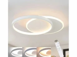 Outlet Plafón LED Ajustable con Telécontrol, Blanco. Plafón de 35W, Moderno, Plano y Redondo, de 41 cm de Diámetro. Plafón