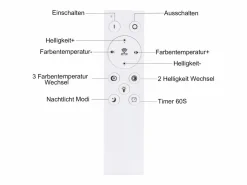 Outlet Plafón LED Ajustable con Telécontrol, Blanco. Plafón de 35W, Moderno, Plano y Redondo, de 41 cm de Diámetro. Plafón