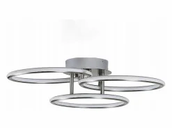 Discount Plafóndido LED Moderno, Diseño de Anillos, Luz Blanca Cálida 3000K, 41W, 3 Llames. Plafón