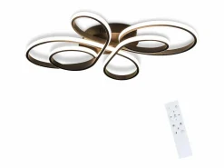 Hot NETTLIFE Plafonario LED Ajustable de Gran Tamaño, 100 cm, para Salón, 90 W, Moderno, con Control Remoto Negro