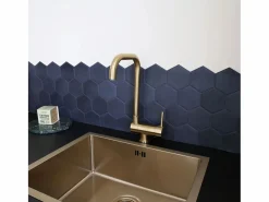 Outlet Essebagno New Oslo mezclador para fregadero abatible oro cepillado Dorado