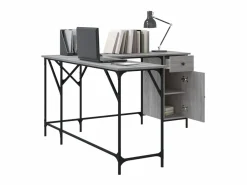 Clearance Garden Furniture Nicklas Escritorio madera de ingeniería Sonoma 141x141x75 cm Gris