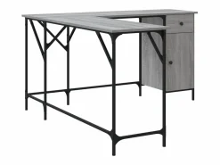 Clearance Garden Furniture Nicklas Escritorio madera de ingeniería Sonoma 141x141x75 cm Gris