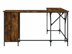 Online Nicklas Escritorio madera de ingeniería roble ahumado 141x141x75 cm Escritorio Rinconero