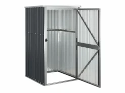 Hot Garden Furniture Nicole Cobertizo de herramientas jardín acero galvanizado 88x89x161 cm Gris antracita