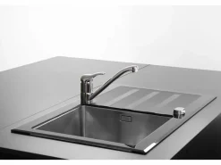 Outlet Essebagno Néo mezclador para fregadero cromado Plateado