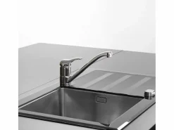 Outlet Essebagno Néo mezclador para fregadero cromado Plateado