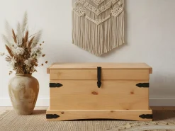 Discount Nuevo México ancho de pecho 92 cm, alto 45 cm lejía/cera. Baúl Y Arcón
