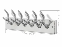 Clearance Nylda Percheros 2 unidades aluminio Perchero