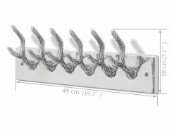 Online Nylda Percheros 4 unidades aluminio Perchero