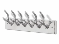 Best Nylda Colgador de aluminio con ganchos para ropa, abrigos Perchero