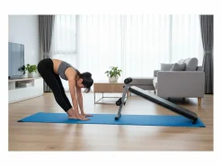 Discount O'Fitness Tabla de abdominales - Dimensiones: 137 x 33,5 x 73 cm - Ideal para la actividad física en casa Negro