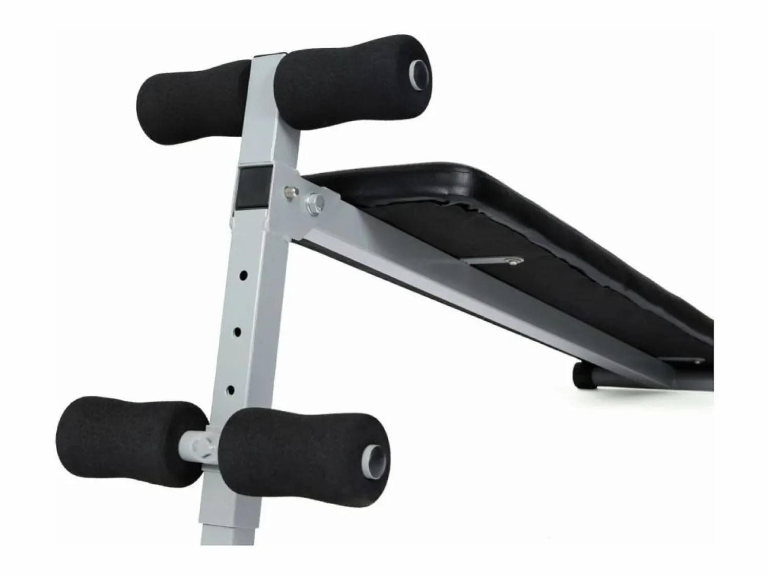 Discount O'Fitness Tabla de abdominales - Dimensiones: 137 x 33,5 x 73 cm - Ideal para la actividad física en casa Negro