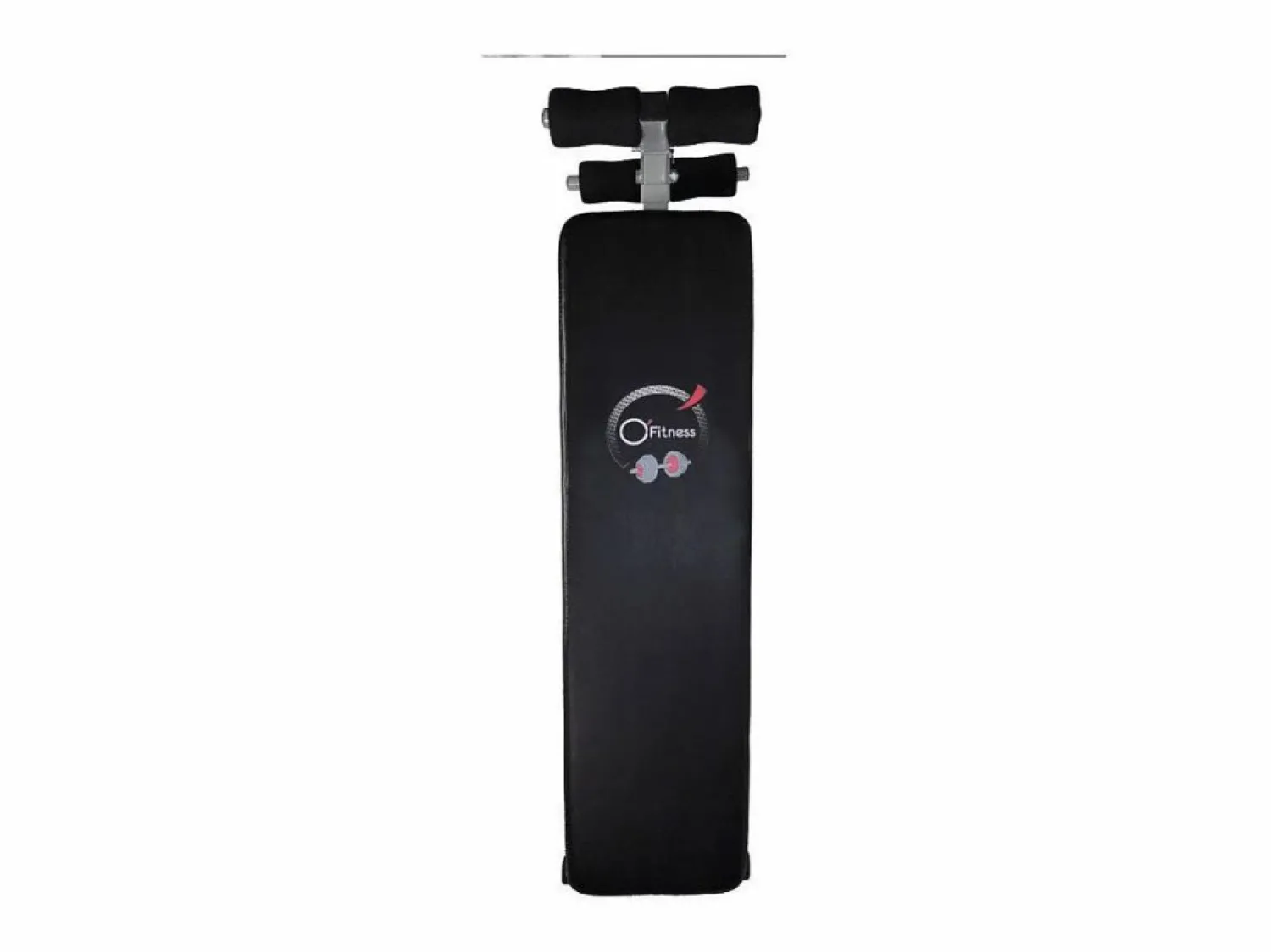 Discount O'Fitness Tabla de abdominales - Dimensiones: 137 x 33,5 x 73 cm - Ideal para la actividad física en casa Negro