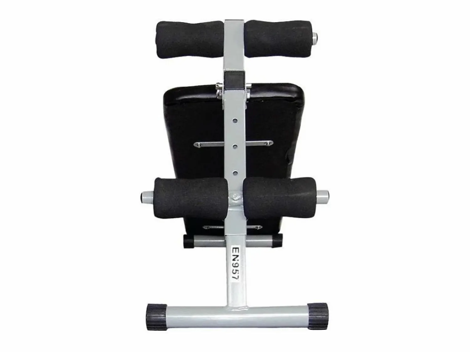 Discount O'Fitness Tabla de abdominales - Dimensiones: 137 x 33,5 x 73 cm - Ideal para la actividad física en casa Negro