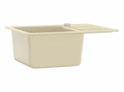 Discount Oksbøl Fregadero de cocina de granito con un seno Fregadero