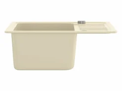 Discount Oksbøl Fregadero de cocina de granito con un seno Fregadero