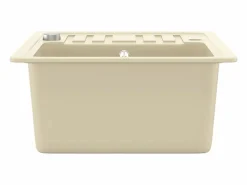 Discount Oksbøl Fregadero de cocina de granito con un seno Fregadero