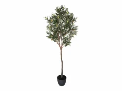 Outlet NORTENE Olivo artificial decorativo 150 cm con maceta, hojas realistas, planta de interior elegante y sin mantenimiento Verde