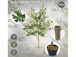 ML-DESIGN Olivo artificial Plantas artificiales Árbol artificial Planta artificial en mace