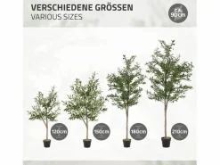 ML-DESIGN Olivo artificial Plantas artificiales Árbol artificial Planta artificial en mace
