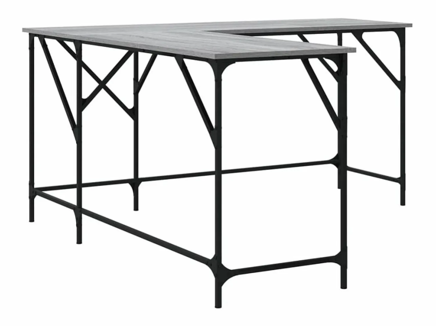 Online Olyn Escritorio madera de ingeniería Sonoma 149x149x75 cm Escritorio Rinconero