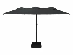 Online Onara Sombrilla de jardín doble negro 449x265 cm Sombrilla