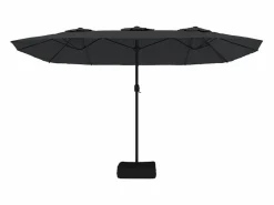 Online Onara Sombrilla de jardín doble negro 449x265 cm Sombrilla