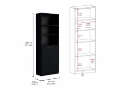 Online TuHome Oracle - Juego de Sala de 3 Piezas con 3 Libreros, Wengué Marru00f3n chocolate