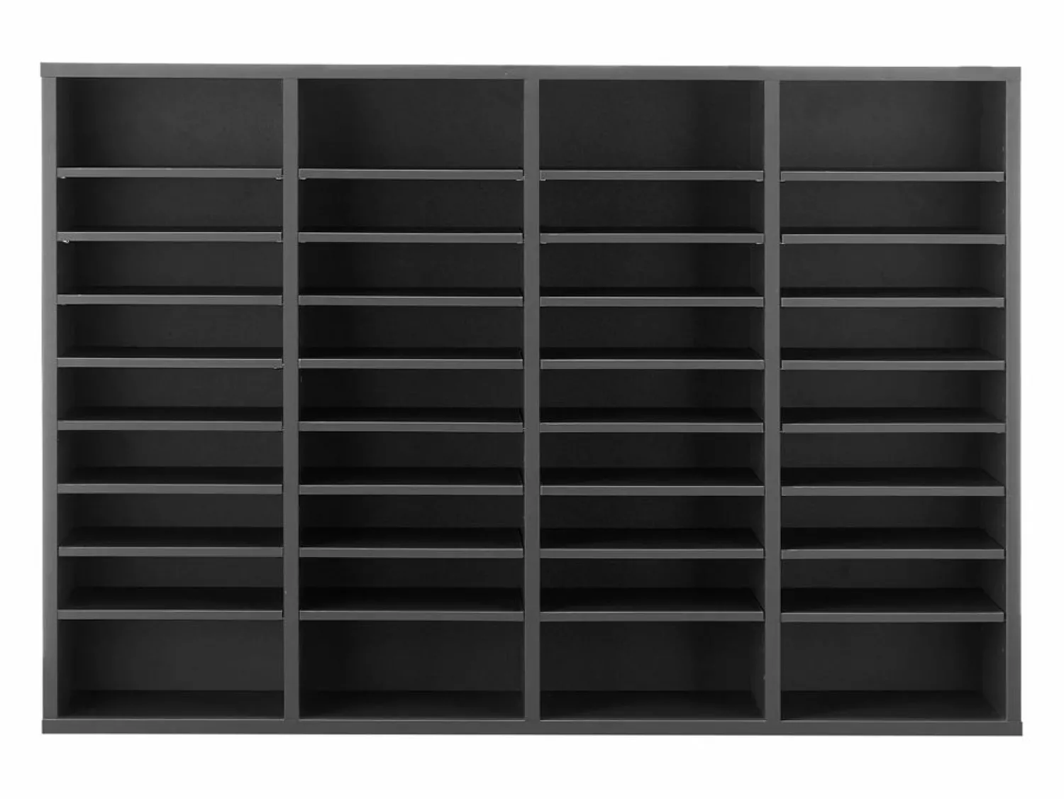 Sale Organizador de Escritorio SucceBuy de Madera para Literatura, 36 Compartimentos, Estantes Ajustables, Gris