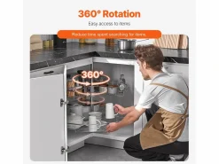 Organizador de Esquina SucceBuy en Forma de L, 71 cm, Transforme el Espacio de Almacenamiento de la Cocina
