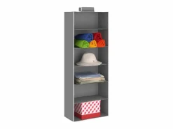Discount Organizadores de armario colgantes 2 uds con 6 estantes tela ES773802 Gris