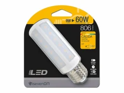 7H SEVENON ORION91 Pack x 6 unidades 9&1 Bombilla LED E27 Mazorca 9W Cálido 806lm 3000K 25000h Nine&One Premium