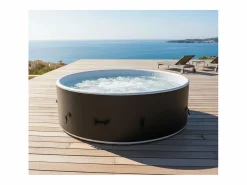 Sale Ospazia Spa hinchable redondo de 6 plazas en Dropstitch - - Diámetro: 200 cm - Filtro y funda incluidos Spa Hinchable