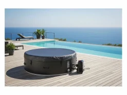 Sale Ospazia Spa hinchable redondo de 6 plazas en Dropstitch - - Diámetro: 200 cm - Filtro y funda incluidos Spa Hinchable