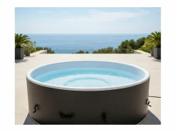Sale Ospazia Spa hinchable redondo de 6 plazas en Dropstitch - - Diámetro: 200 cm - Filtro y funda incluidos Spa Hinchable