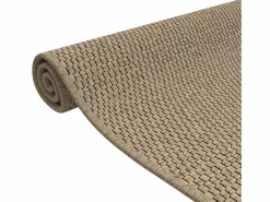 New Garden Furniture Overijse Alfombra de pasillo con aspecto de sisal color arena 80x150 cm Marru00f3n