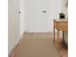 Garden Furniture Overijse Alfombra de pasillo con aspecto de sisal color arena 80x300 cm