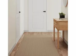 Best Garden Furniture Overijse Alfombra de pasillo con aspecto de sisal color arena 80x400 cm Marru00f3n